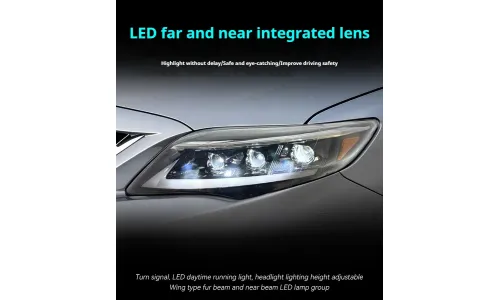 Фары передние LED с ходовыми огнями для Toyota Corolla (2011-2013), комплект, комплект, FT Carlight Carlight — фото 6