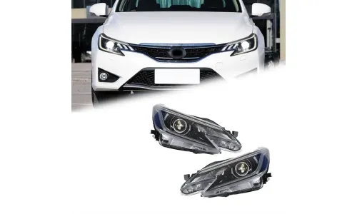 Фары передние LED с ходовыми огнями для Toyota Mark X (2013-2017), комплект, комплект, FT Carlight Carlight — фото 1