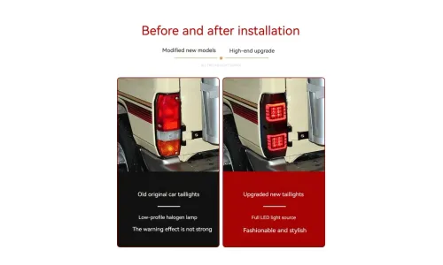 Задние LED-фонари динамический поворотник для Toyota Land Cruiser 70 (1984-2021), комплект, комплект, FT Carlight Carlight — фото 7