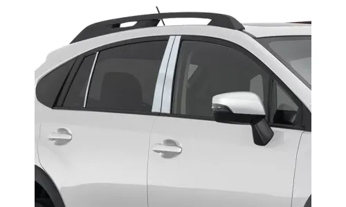 Накладки стоек дверей из нержавеющей стали 6 шт отделка окон QAA для Subaru XV Crosstrek 13-16 — фото 1