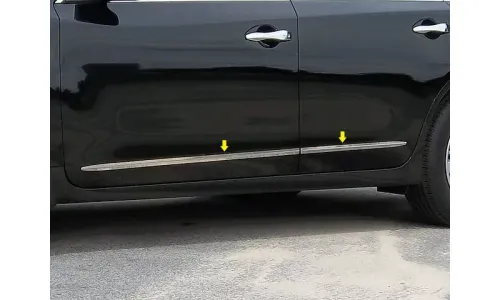 NISSAN ALTIMA 4DR 2013-2015 ИЗ НЕРЖАВЕЮЩЕЙ СТАЛИ ХРОМИРОВАННЫЙ КОРПУС БОКОВОЙ МОЛДИНГ ОТДЕЛКА — фото 1