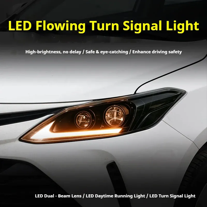 Фары передние LED с ходовыми огнями для Toyota Vios (2017-2019), комплект, комплект, FT Carlight Carlight — фото 3