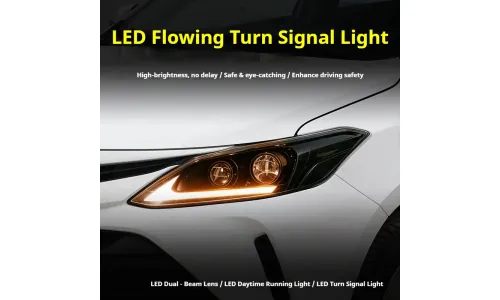 Фары передние LED с ходовыми огнями для Toyota Vios (2017-2019), комплект, комплект, FT Carlight Carlight — фото 3