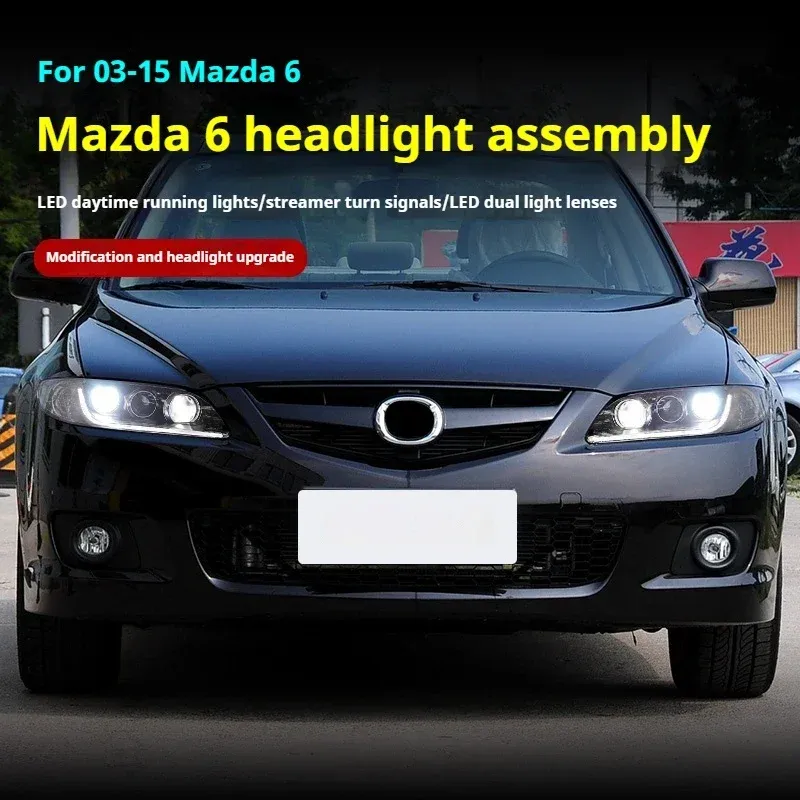 Фары Full LED проектор ДХО для Mazda 6 (2003-2015), комплект, комплект, FT Carlight Carlight — фото 5