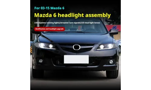 Фары Full LED проектор ДХО для Mazda 6 (2003-2015), комплект, комплект, FT Carlight Carlight — фото 5