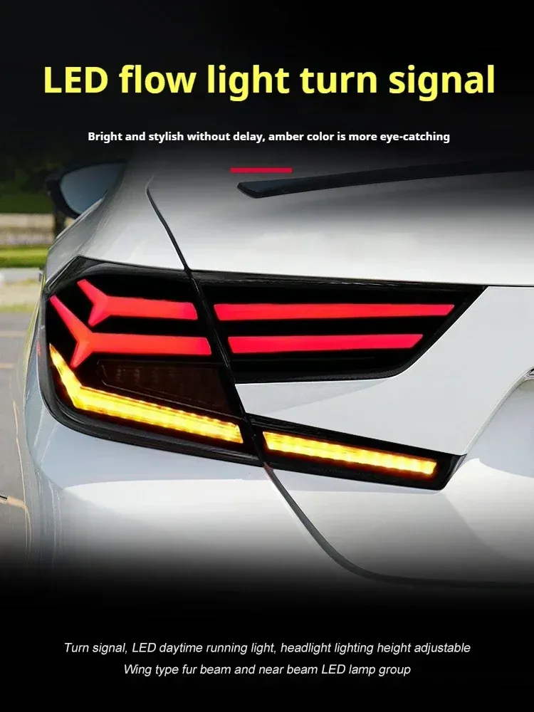 Задние LED-фонари RGB динамический поворотник для Honda Accord 10 (2018-2022), комплект, комплект, FT Carlight Carlight — фото 4