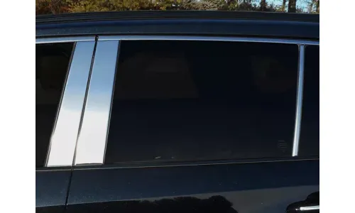 Накладки на стойки дверей из нержавеющей стали 6 шт для Toyota RAV4 2019-2021 QAA | PP19181 — фото 1