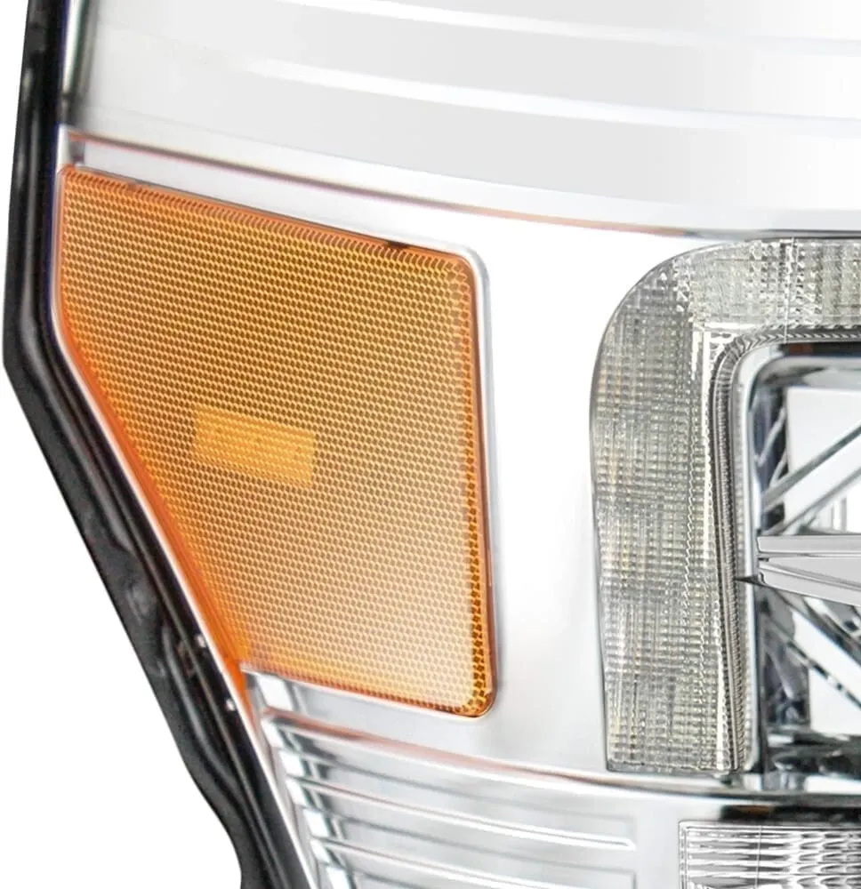 Фары проекторные Chrome Pro для Ford F-250/350/450/550 2011–2016, AlphaRex — фото 4