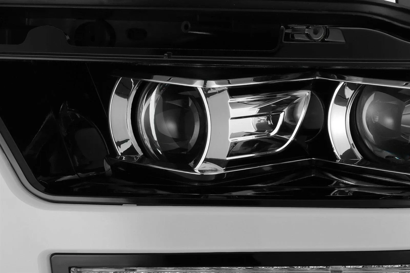 Фары Pro Jet Black для Ram 1500 Tradesman & Big Horn 2019–2024, AlphaRex — фото 5