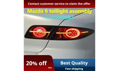 Задние LED-фонари динамический поворотник для Mazda 6 (2003-2015), комплект, комплект, FT Carlight Carlight — фото 3