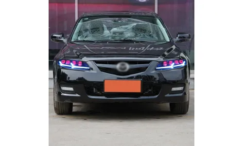 Фары передние LED с ходовыми огнями стиль демона для Mazda 6 (2003-2015), комплект, комплект, FT Carlight Carlight — фото 4