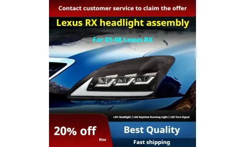 Фары передние LED с ходовыми огнями для Lexus RX300/RX350 (2003-2008), комплект, комплект, FT Carlight Carlight — фото 2