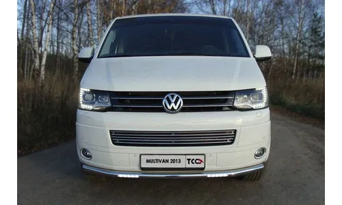 Защита передняя нижняя (с ДХО) 60,3 мм VWMULT13-15 — фото 1