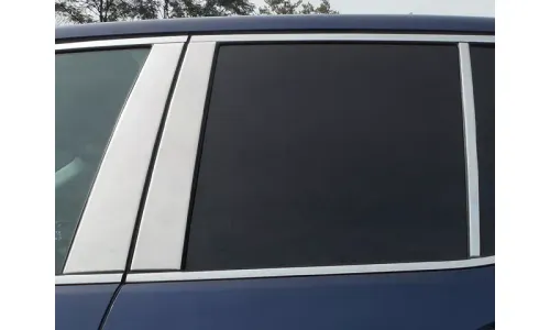 Накладки на стойки дверей из нержавеющей стали 6 шт отделка окон QAA для Honda Ridgeline 2017-2021 — фото 1