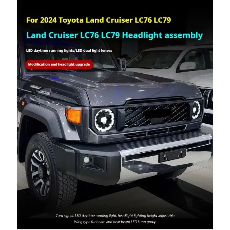 Фары передние LED с ходовыми огнями для Toyota Land Cruiser 70 (2024), комплект, комплект, FT Carlight Carlight — фото 5