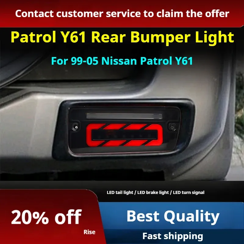 Задние LED-фонари динамический поворотник для Nissan Patrol Y61 (1999-2005), комплект, комплект, FT Carlight Carlight — фото 2