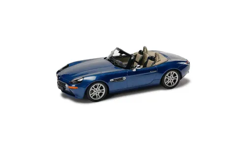 Модель автомобиля BMW Z8 Roadster 1/18, синяя, оригинал — фото 1