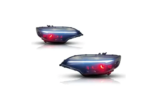 Фары передние LED с ходовыми огнями для Honda Fit GK5 (2014-2020), комплект, комплект, FT Carlight Carlight — фото 6
