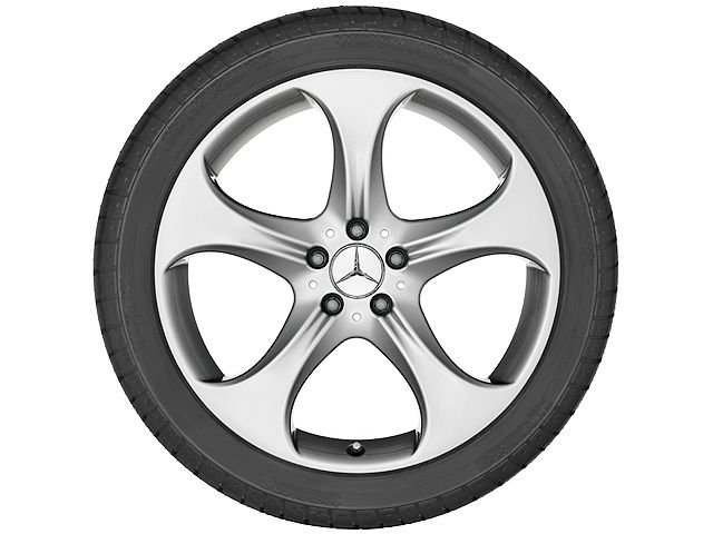 Диск колесный R18 Mercedes C-class W205, S205, C205, A205 , «Серебристый ванадий», 5 спиц, задний мост, оригинал — фото 1