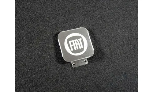 Заглушка на фаркоп с логотипом Fiat (нерж.сталь), Fiat, ТСС — фото 1