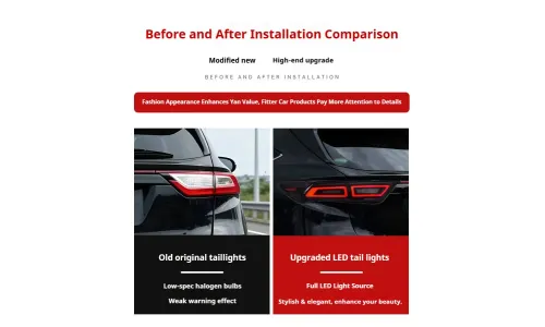 Задние LED-фонари динамический поворотник для Toyota Harrier/Venza (2012-2020), комплект, комплект, FT Carlight Carlight — фото 7