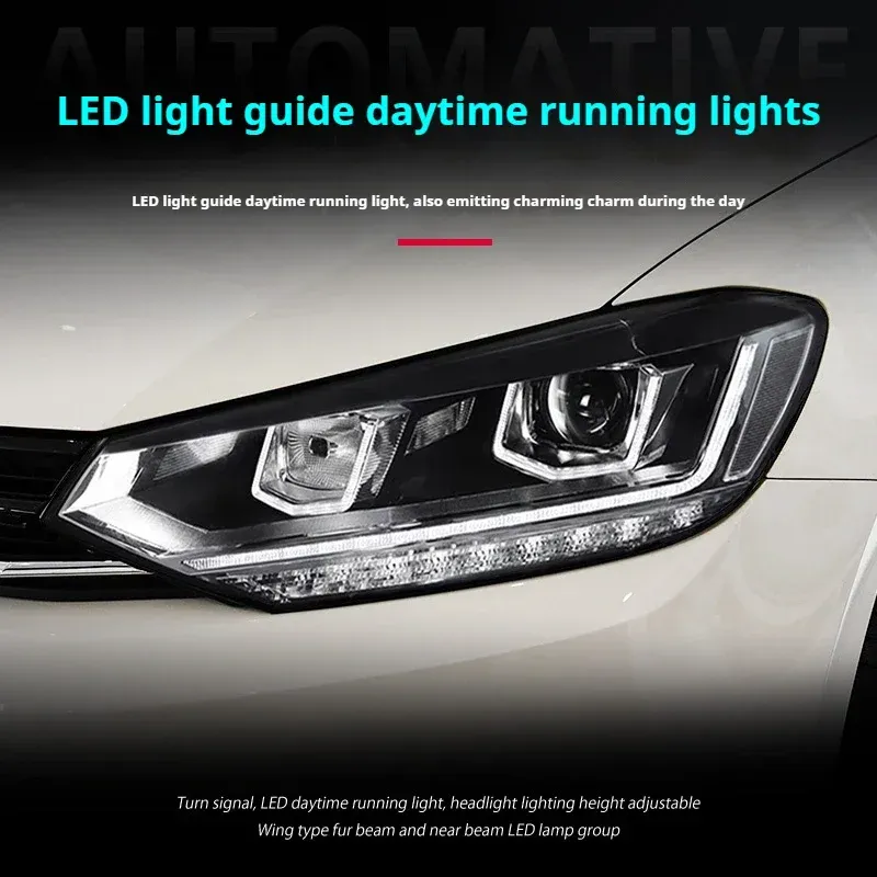 Фары передние LED с ходовыми огнями для VW Touran L (2016-2020), комплект, комплект, FT Carlight Carlight — фото 3