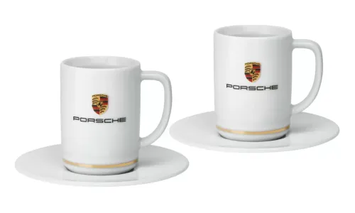 Набор из двух чашек для эспрессо Porsche Crest Espresso, оригинал — фото 1