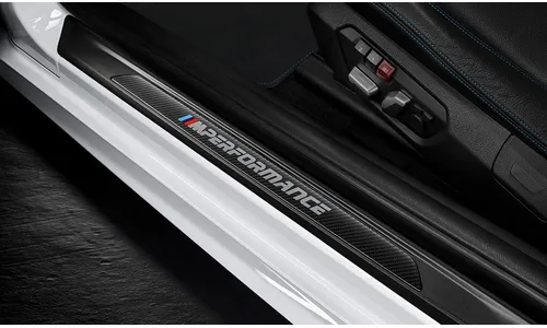 Карбоновые молдинги на пороги (салон) BMW F87N, F87, F21, F21N, F22, F22N, F23, F23N оригинал — фото 1