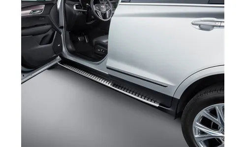 Пороги-ступени формованные для Cadillac XT5 I, чёрный, GM — фото 1