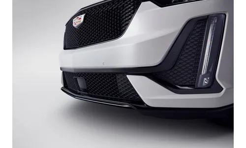 Накладка переднего бампера для Cadillac XT6 I, глянцевый чёрный, GM — фото 1