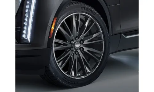 Колёсный диск 22×9,5 для Cadillac LYRIQ I, глянцевый чёрный, GM — фото 3