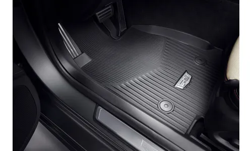 Всепогодные коврики 1–2-го рядов для Cadillac CT5 I, чёрный Jet Black, GM — фото 1