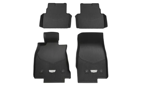 Всепогодные коврики 1–2-го рядов для Cadillac CT5 I, чёрный Jet Black, GM — фото 3