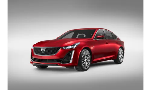 Решётка радиатора для Cadillac CT5 I (2021–2024), серебристый, с камерой, GM — фото 4