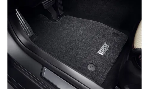 Текстильные коврики 1–2-го рядов для Cadillac CT5 I, чёрный Jet Black, GM — фото 1