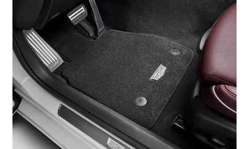Текстильные коврики 1–2-го рядов для Cadillac CT4 I, чёрный Jet Black, GM — фото 1