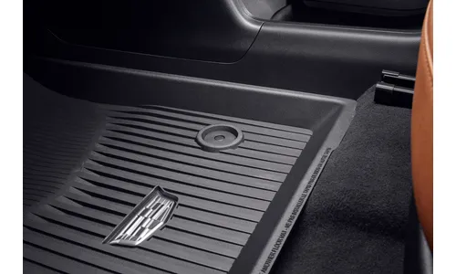 Объёмные коврики 1–2-го рядов для Cadillac XT5 I, чёрный Jet Black, GM — фото 4