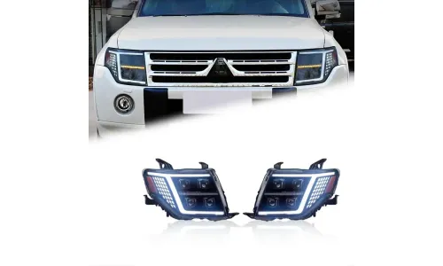 Фары Full LED проектор ДХО для Mitsubishi Pajero V93/V97 (2005-2021), комплект, комплект, FT Carlight Carlight — фото 1