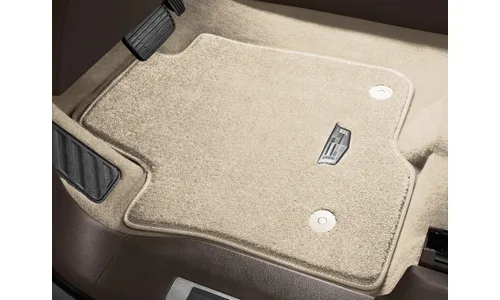 Текстильные коврики 1–2-го рядов для Cadillac Escalade / ESV V, светло-бежевый Parchment, GM — фото 1