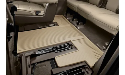 Объёмные коврики 2-го ряда для Cadillac Escalade V, светло-бежевый Parchment, 2-й ряд — кресла, GM — фото 1