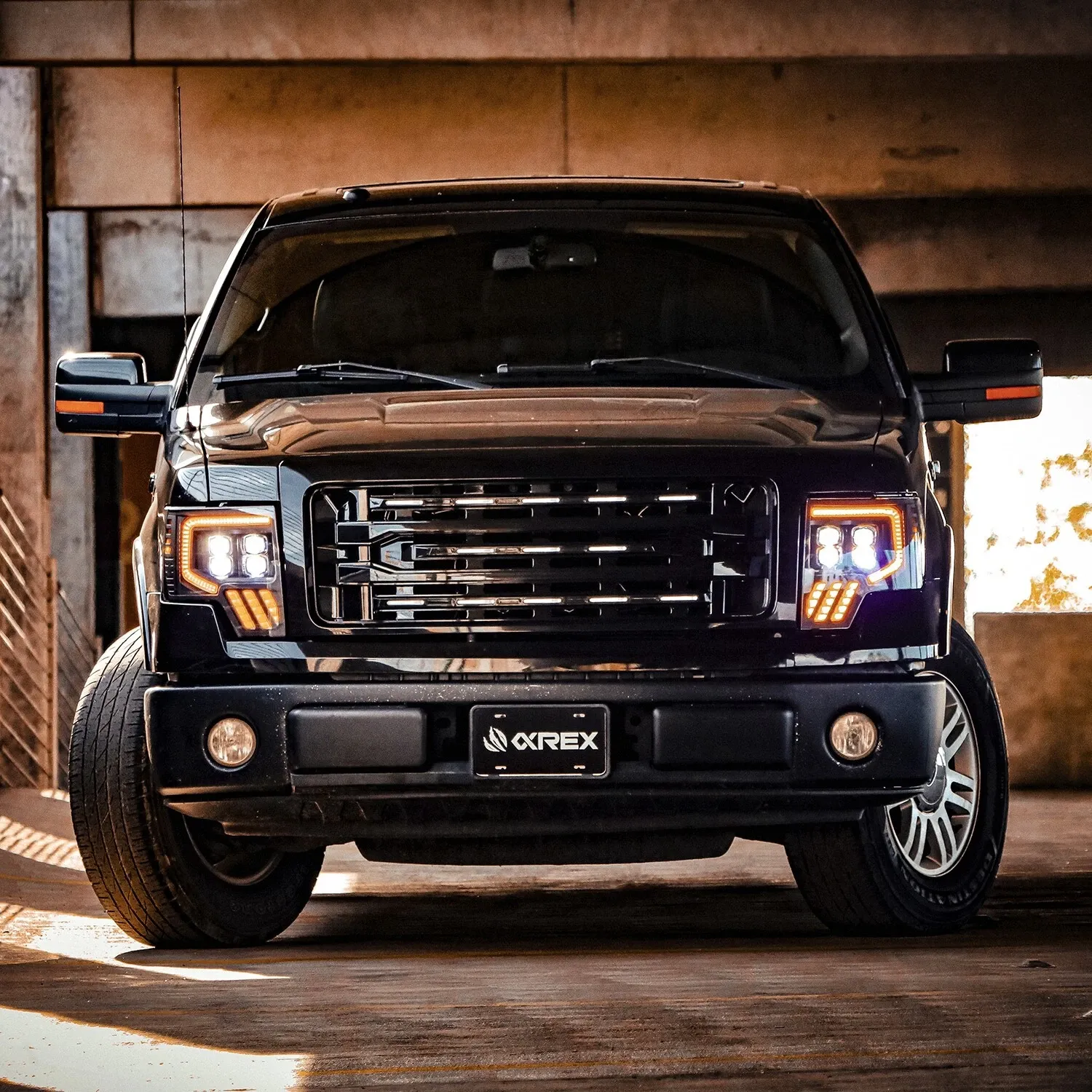 Фары проекторные Black MKII Nova для Ford F-150 2009–2014, AlphaRex — фото 3