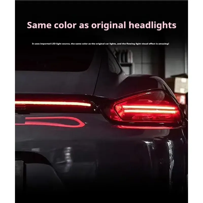 Задние LED-фонари динамический плавный свет сквозные для Porsche 718 (2016-2023), комплект, комплект, FT Carlight Carlight — фото 3