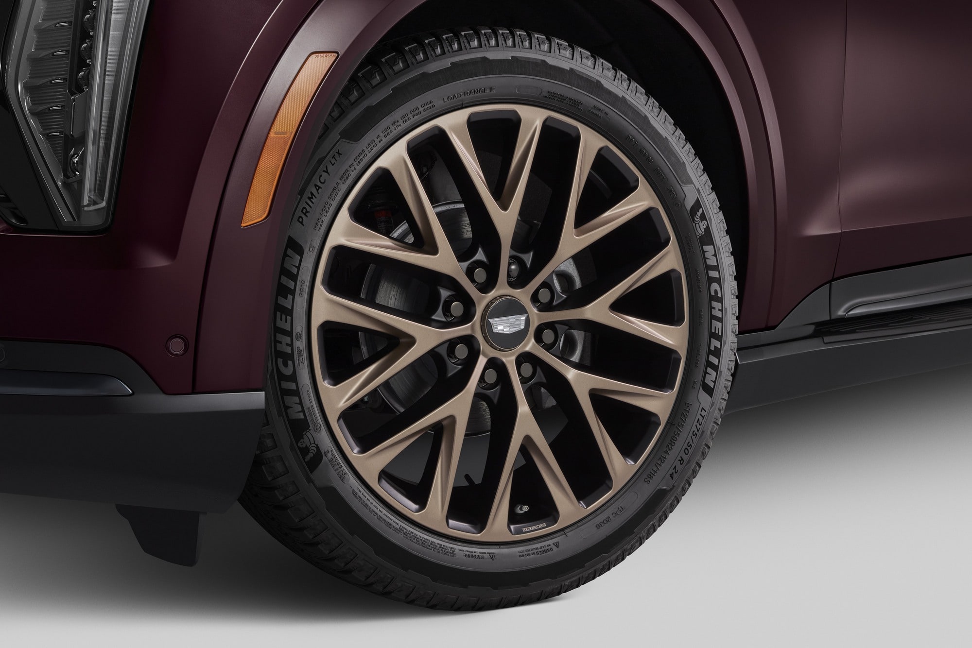 Колёсный диск 24×9 для Cadillac Escalade IQ / IQL, тёмно-серый с бронзой, GM — фото 4