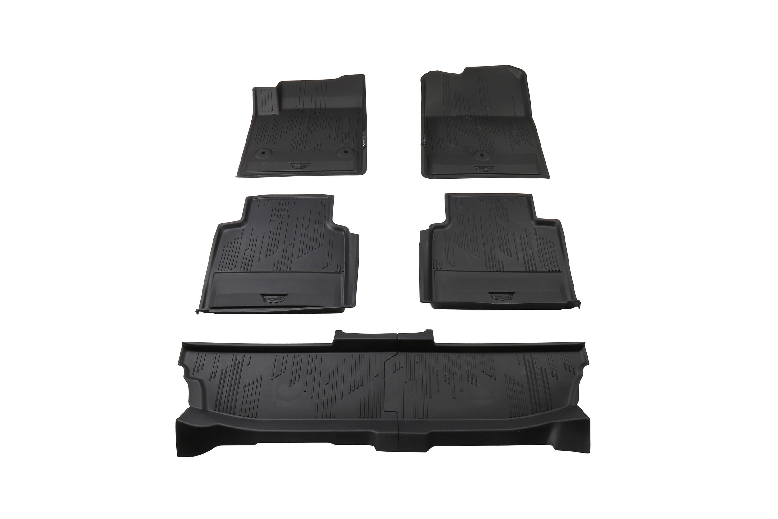 Объёмные коврики 1–3-го рядов для Cadillac Escalade IQL, чёрный Backen Black, Executive Seating, GM — фото 3