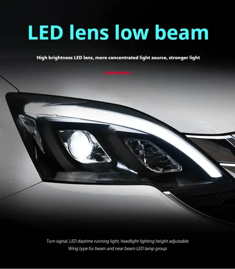 Фары передние LED с ходовыми огнями для Honda CR-V (2007-2011), комплект, комплект, FT Carlight Carlight — фото 2