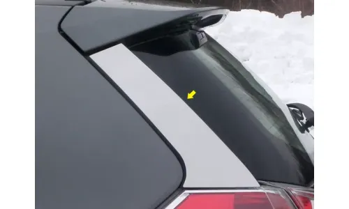Хромированная отделка заднего стекла 2 шт. QAA нержавеющий акцент для NISSAN ROGUE 2014-2020 — фото 1