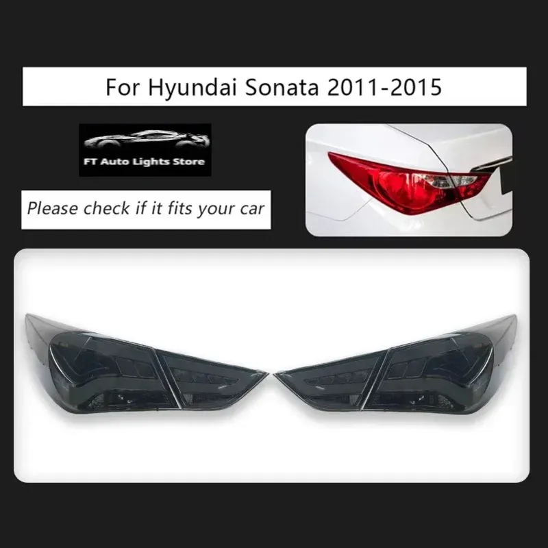 Задние LED-фонари динамический поворотник для Hyundai Sonata (2011-2015), комплект, комплект, FT Carlight Carlight — фото 1