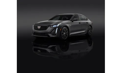 Решётка радиатора для Cadillac CT5 I (2020–2024), глянцевый чёрный, без камеры, GM — фото 3