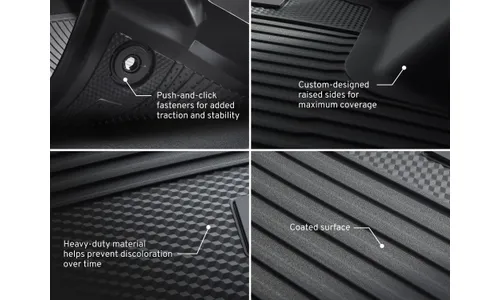 Объёмные коврики 1–2-го рядов для Cadillac OPTIQ I, чёрный Backen Black, GM — фото 6