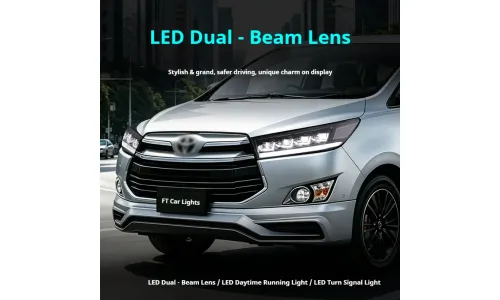 Фары Full LED проектор ДХО для Toyota Innova (2016-2022), комплект, комплект, FT Carlight Carlight — фото 4